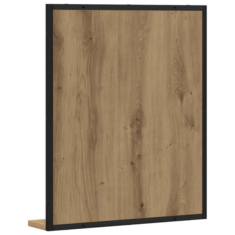 Lustro dąb artisan 50 x 12 x 60 cm Szkło i drewno inżynieryjne