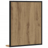 Lustro dąb artisan 50 x 12 x 60 cm Szkło i drewno inżynieryjne