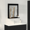 Lustro Czarny dąb 50 x 12 x 60 cm Szkło i drewno inżynieryjne