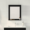 Lustro Czarny dąb 50 x 12 x 60 cm Szkło i drewno inżynieryjne