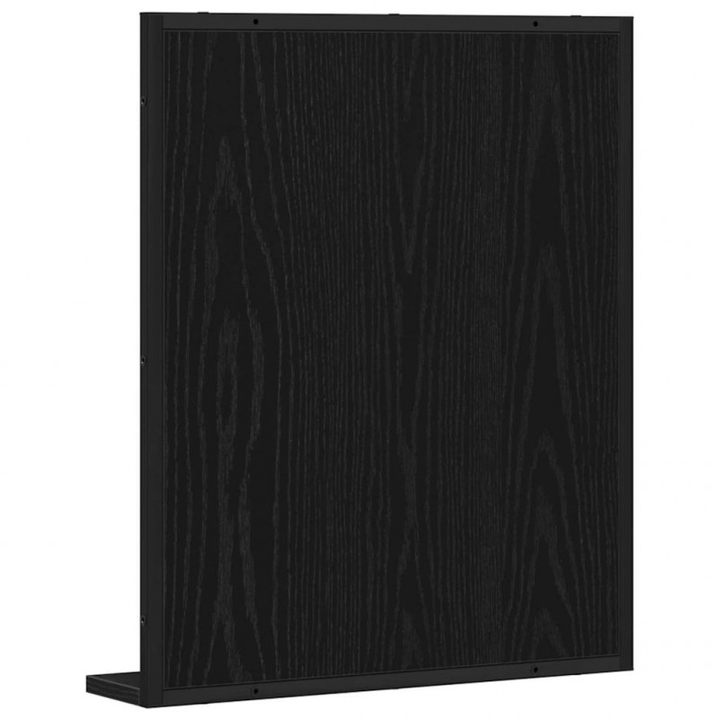 Lustro Czarny dąb 50 x 12 x 60 cm Szkło i drewno inżynieryjne