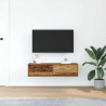 Szafka pod telewizor z szufladą Stare drewno 100 x 31 x 25.5 cm