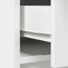 Komoda z szufladami i drzwiami, biała, 73x31x90 cm