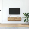 Szafka pod telewizor z szufladą dąb artisan 100 x 31 x 25.5 cm