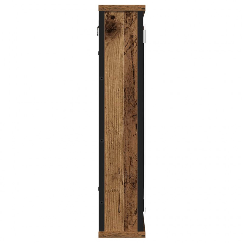Szafka łazienkowa z lustrem, stare drewno, 42x12x60 cm