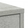 Komoda z szufladą Betonowa szarość 80x34x76 cm Drewno klejone