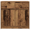 Komoda z szufladą Stare drewno 80x34x76 cm Drewno klejone