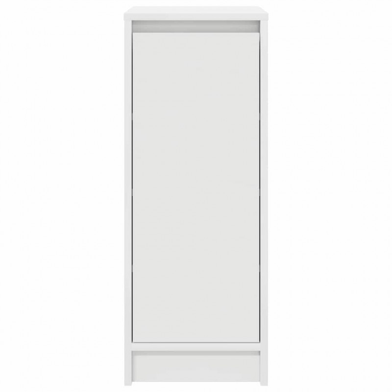 Szafka na buty Biała 29,5x34x76 cm Drewno klejone