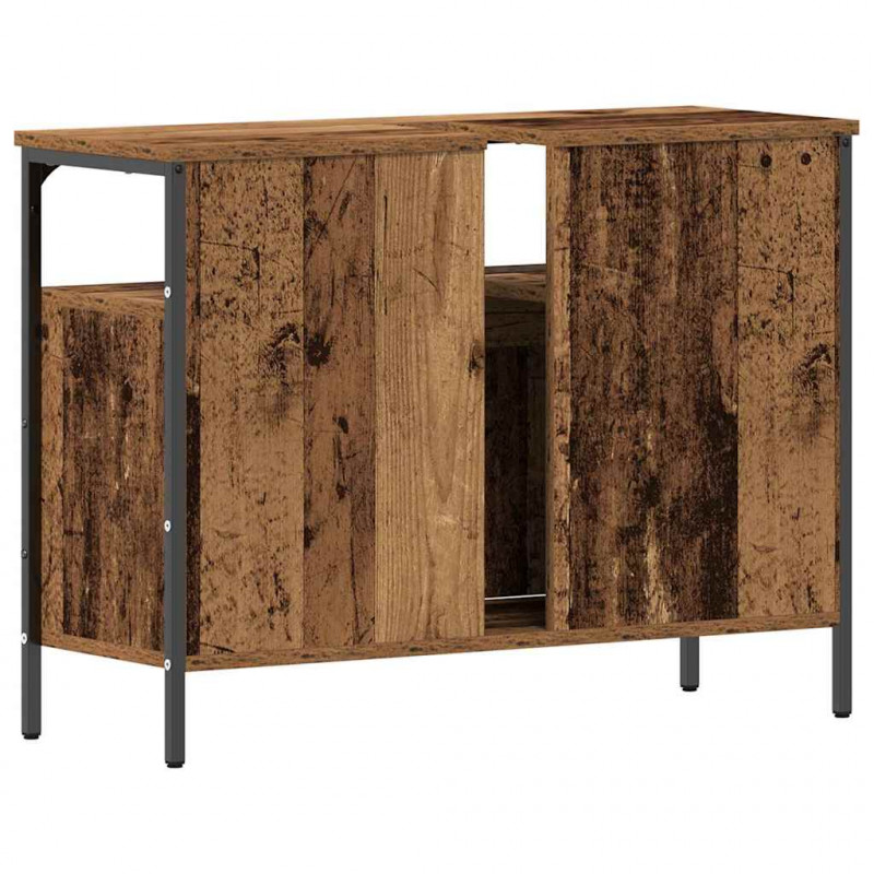 Szafka pod umywalkę z drzwiami Stare drewno 80 x 30 x 60 cm