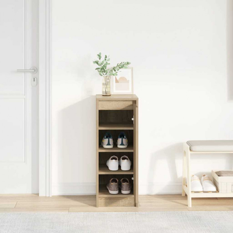 Szafka na buty Sonoma Oak 29,5x34x76 cm Drewno klejone