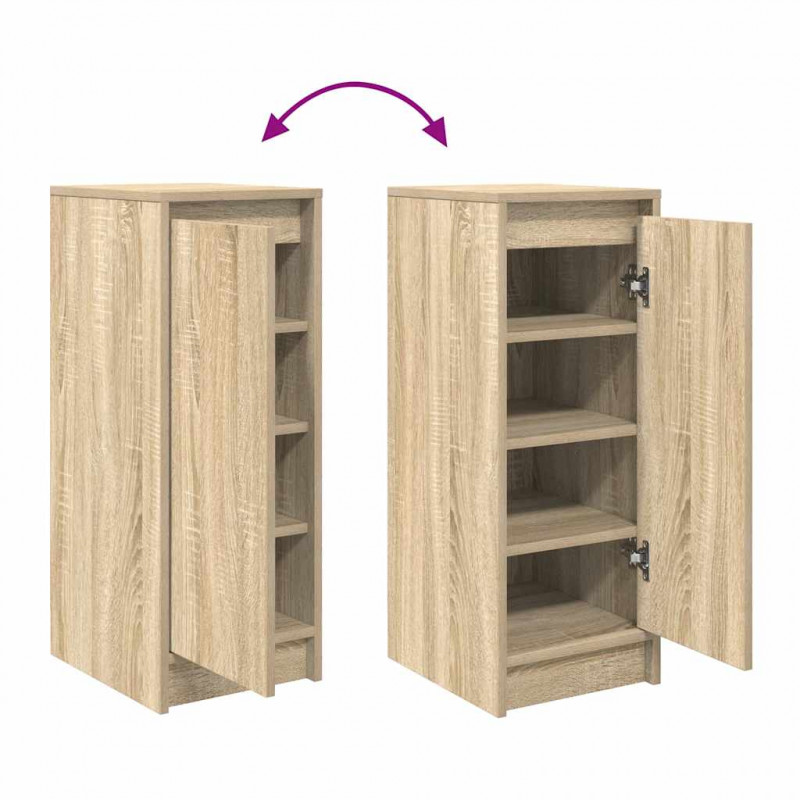 Szafka na buty Sonoma Oak 29,5x34x76 cm Drewno klejone