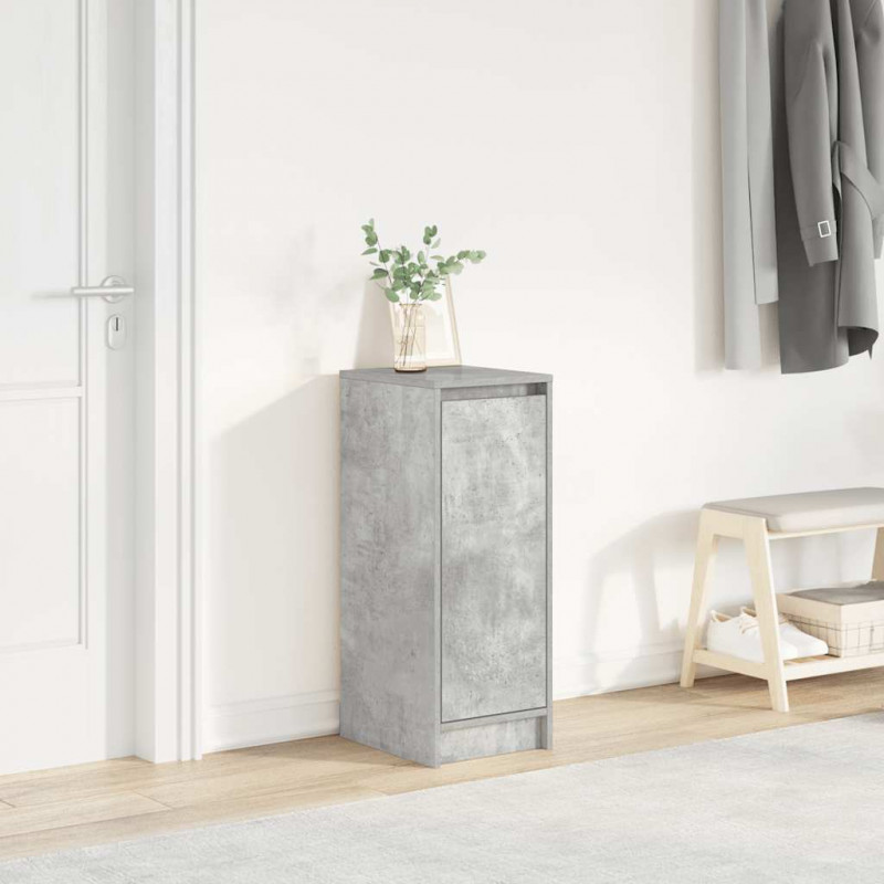 Szafka na buty Beton Szary 29,5x34x76 cm Drewno klejone
