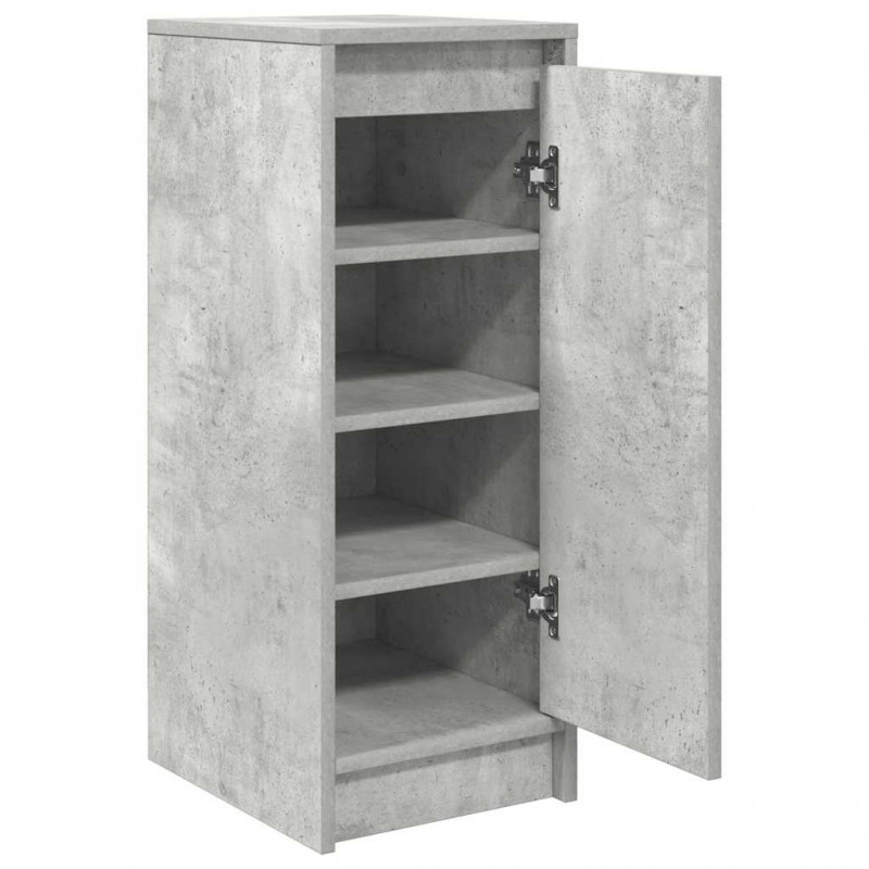 Szafka na buty Beton Szary 29,5x34x76 cm Drewno klejone