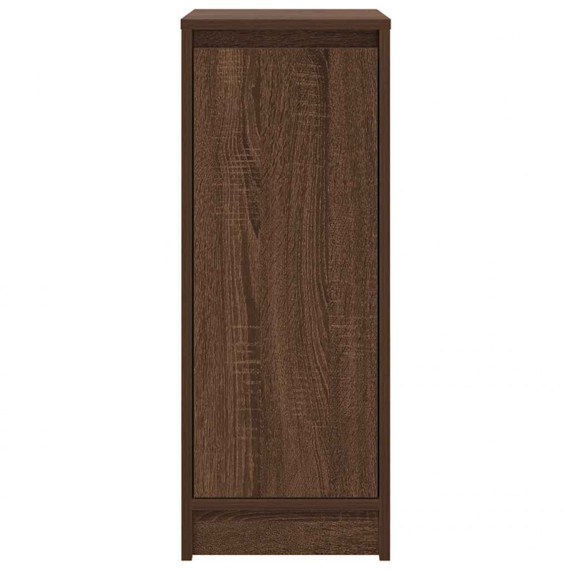 Szafka na buty Brązowy Dąb 29,5x34x76 cm Drewno klejone
