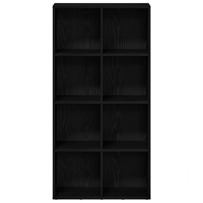 Regał biblioteczny Czarny Dąb 66x30x130 cm Drewno klejone