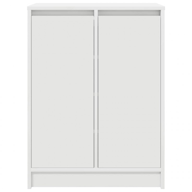 Szafka na buty Biała 57x34x76 cm Drewno klejone
