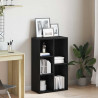 Regał biblioteczny Czarny Dąb 50x25x80 cm Drewno klejone