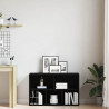 Regał biblioteczny Czarny Dąb 50x25x80 cm Drewno klejone