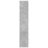 Regał, szarość betonu, 70x36x189 cm, materiał drewnopochodny