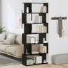 Regał biblioteczny Czarny Dąb 80x24x190,5 cm Drewno klejone