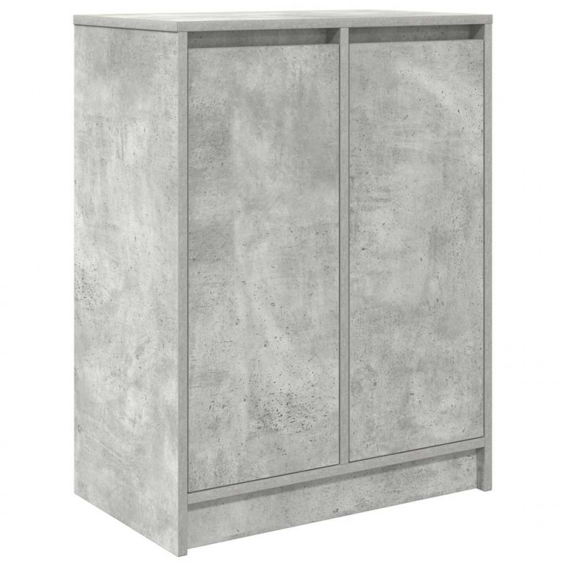 Szafka na buty Beton Szary 57x34x76 cm Drewno klejone