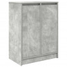 Szafka na buty Beton Szary 57x34x76 cm Drewno klejone
