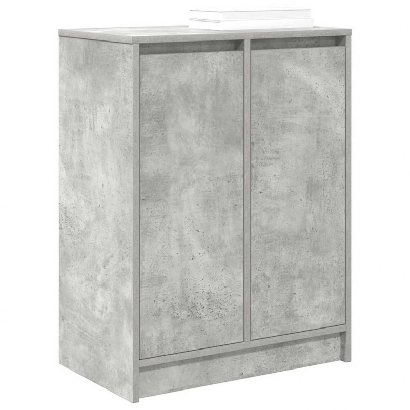 Szafka na buty Beton Szary 57x34x76 cm Drewno klejone