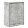 Szafka na buty Beton Szary 57x34x76 cm Drewno klejone