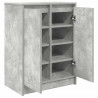 Szafka na buty Beton Szary 57x34x76 cm Drewno klejone