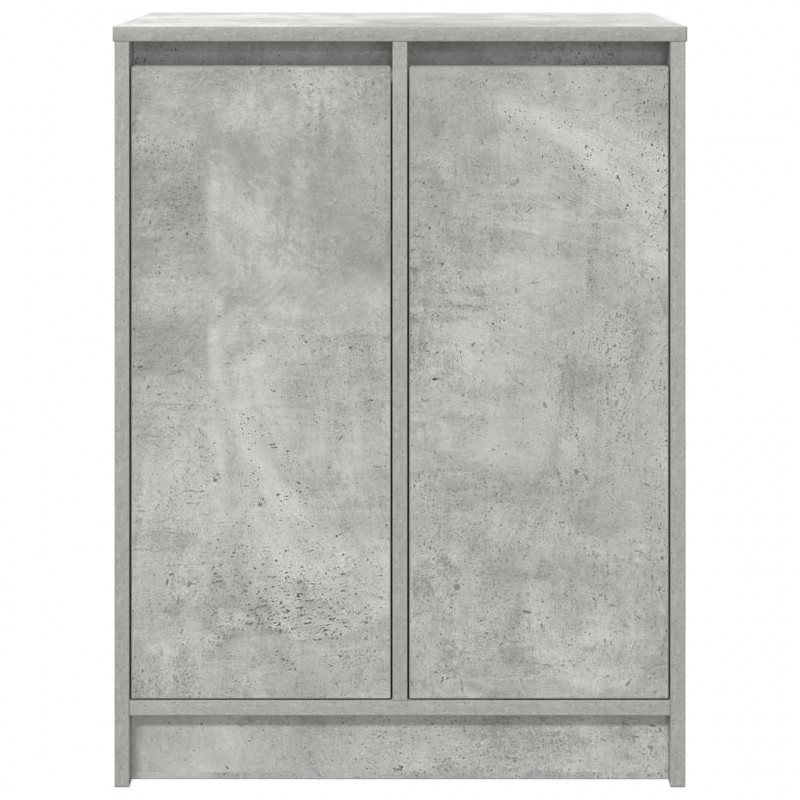 Szafka na buty Beton Szary 57x34x76 cm Drewno klejone