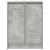 Szafka na buty Beton Szary 57x34x76 cm Drewno klejone