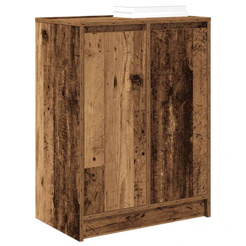 Szafka na buty Stare drewno 57x34x76 cm Drewno klejone