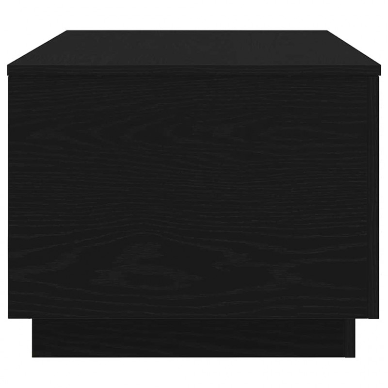 Stolik kawowy z oświetleniem LED, czarny dąb, 90x50x40 cm