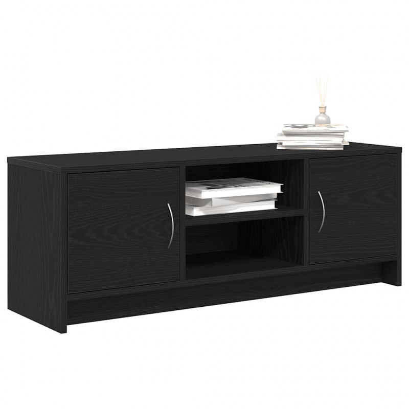 Szafka pod TV, czarny dąb 102x30x37,5cm materiał drewnopochodny