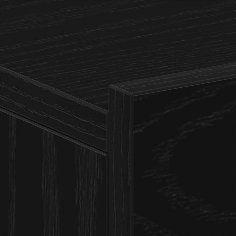 Pływająca szafka nocna, czarny dąb, 40x32x15 cm, drewno konstrukcyjne