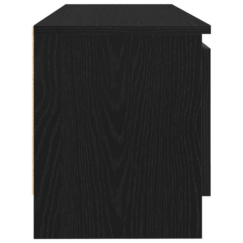 Szafka RTV, czarny dąb, 102x30x36 cm, materiał drewnopochodny