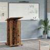 Podium Stare drewno 55 x 55 x 107 cm Materiał drewnopochodny