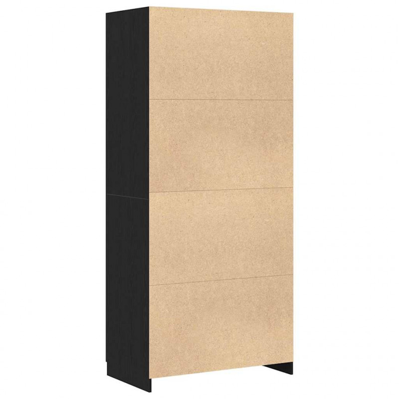 Garderoba Czarny Dąb 90 x 52 x 200 cm Materiał drewnopochodny