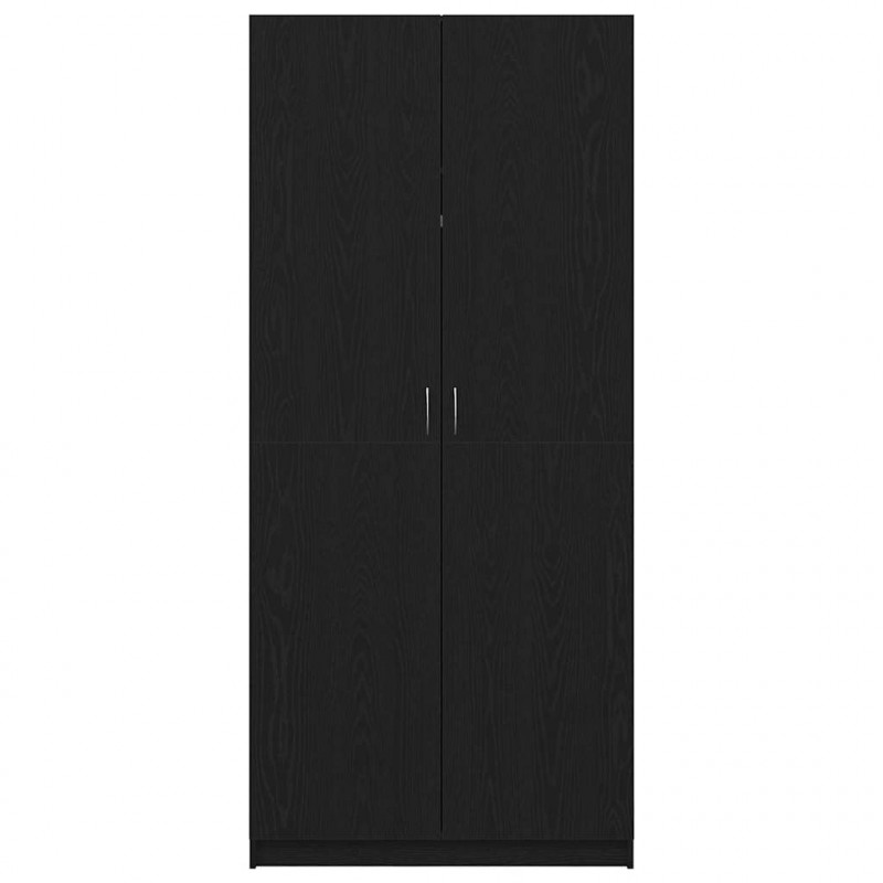 Garderoba Czarny Dąb 90 x 52 x 200 cm Materiał drewnopochodny