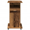 Podium Stare drewno 55 x 55 x 107 cm Materiał drewnopochodny