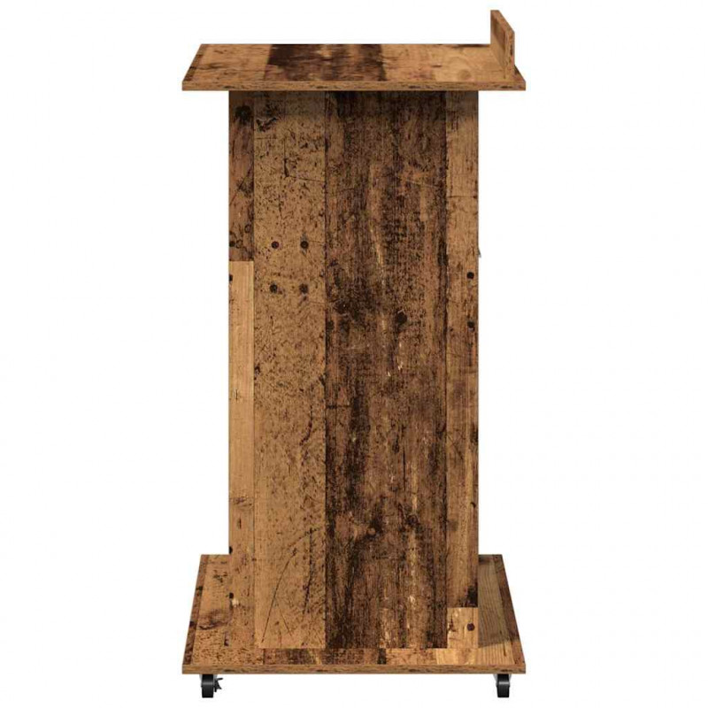 Podium Stare drewno 55 x 55 x 107 cm Materiał drewnopochodny