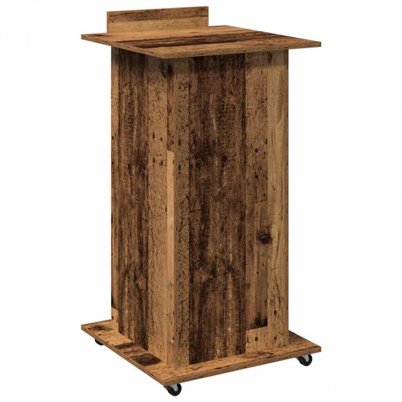 Podium Stare drewno 55 x 55 x 107 cm Materiał drewnopochodny