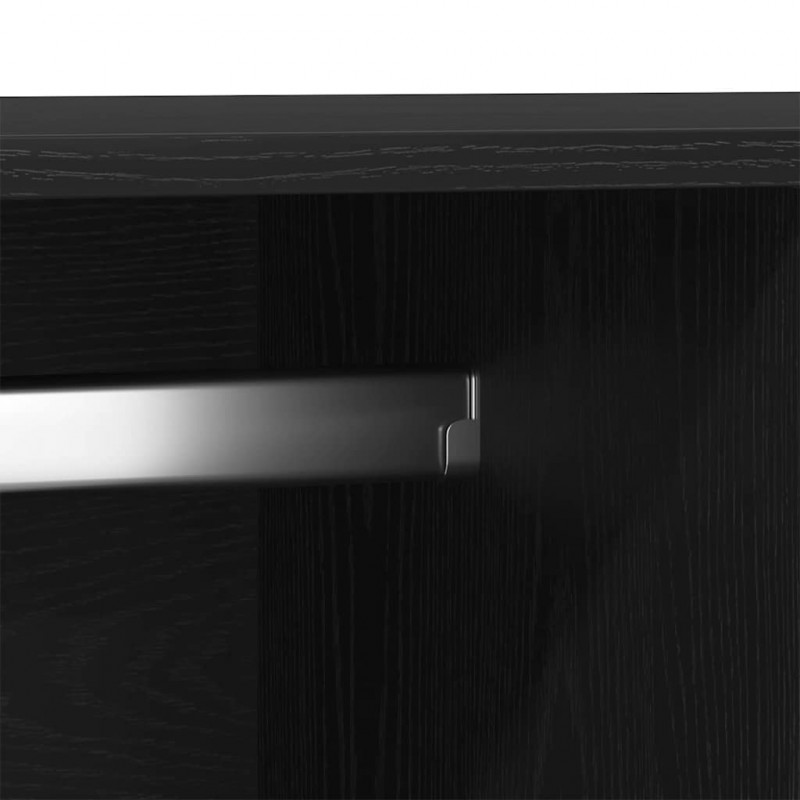 Garderoba Czarny Dąb 80 x 52 x 180 cm Materiał drewnopochodny
