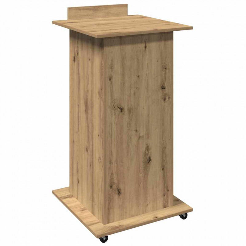 Podium z szufladą z półką Dąb rzemieślniczy 55 x 55 x 107 cm
