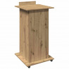 Podium z szufladą z półką Dąb rzemieślniczy 55 x 55 x 107 cm