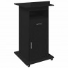 Podium Czarny Dąb 55 x 55 x 107 cm Materiał drewnopochodny
