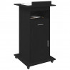 Podium Czarny Dąb 55 x 55 x 107 cm Materiał drewnopochodny