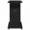 Podium Czarny Dąb 55 x 55 x 107 cm Materiał drewnopochodny