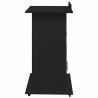Podium Czarny Dąb 55 x 55 x 107 cm Materiał drewnopochodny
