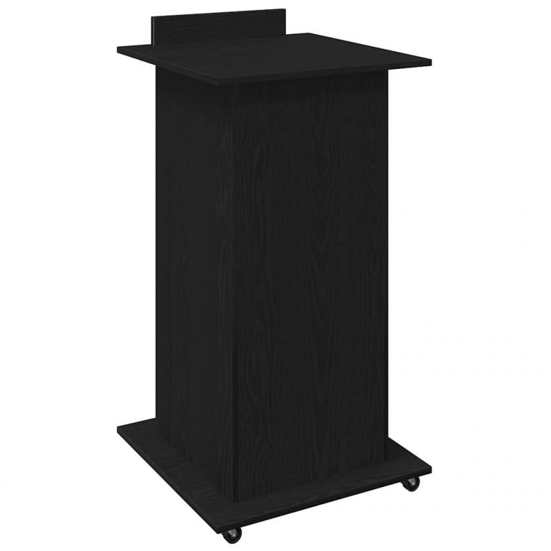 Podium Czarny Dąb 55 x 55 x 107 cm Materiał drewnopochodny